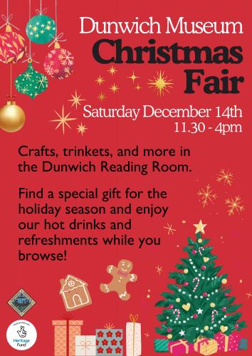 Dunwich Museum Christmas Fair poster