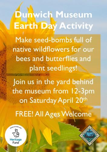 Earth Day Activity Saturday April 20th 12-3pm