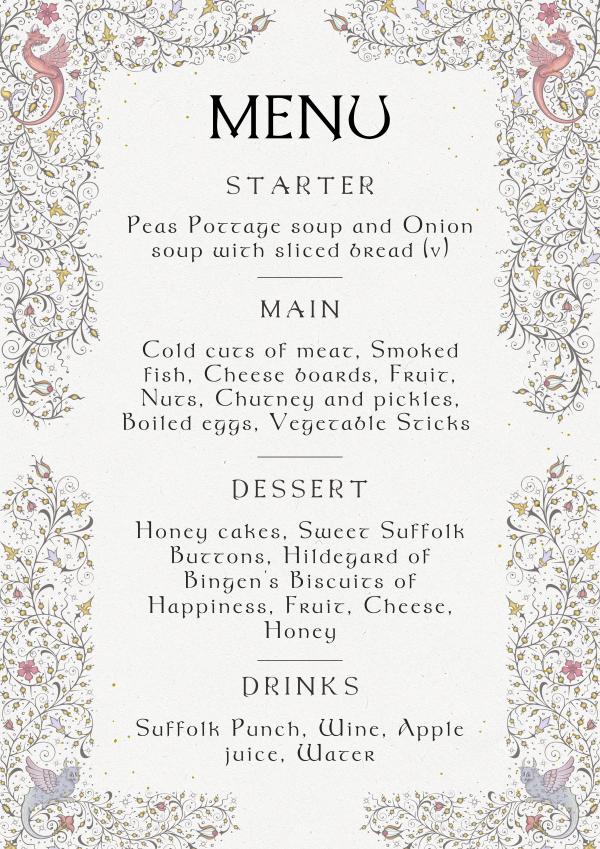 Dunwich Delights Menu