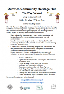 Dunwich Community Heritage Hub - The Way Forward