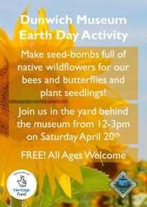 Earth Day Activity Saturday April 20th 12-3pm