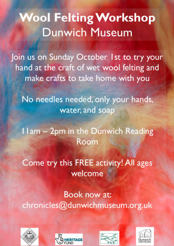 Wool Felting Workshop Poster Image
